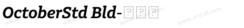 OctoberStd Bld字体转换